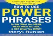 How to Use Power Phrases