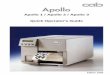 Apollo 1 / Apollo 2 / Apollo 3 Quick Operator's Guide
