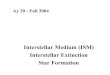 Interstellar Medium (ISM) Interstellar Extinction Star Formation