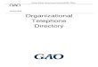 GAO Organizational Telephone Directory - U.S. Government