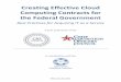 Creating Effective Cloud Computing Contracts for the Federal