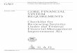 GAO CORE FINANCIAL SYSTEM REQUIREMENTS Checklist for Reviewing Systems Under the