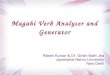 Magahi Verb Analyser and Generator