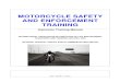 MOTORCYCLE SAFETY AND ENFORCEMENT TRAINING