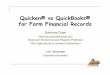 Quicken® vs QuickBooks® for Farm Financial Records