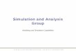 Simulation and Analysis Group