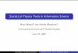 Statistical Physics Tools in Information Science - Stanford University