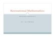 Recreational Mathematics - Welcome | Union University