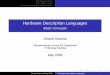 Hardware Description Languages - Department of Electrical