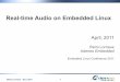 Real-time Audio on Embedded Linux