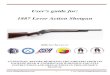 Userâ€™s guide for: 1887 Lever Action Shotgun