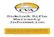 Sidelock Rifle Warranty Information