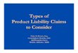 Types of Product Liability Claims to Consider