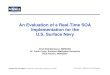 An Evaluation of a Real-Time SOA Implementation for the U.S