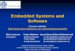 Embedded Systems and Software - LIACS