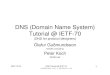 DNS (Domain Name System) Tutorial @ IETF-70