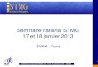 S©minaire national STMG 17 et 18 janvier 2013