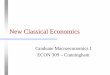 New Classical Economics - University of Connecticut