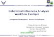 Behavioral Influences Analysis Workflow Example