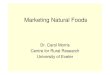 Marketing Natural Foods