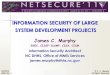 INFORMATION SECURITY OF LARGE SYSTEM DEVELOPMENT PROJECTS