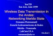Wireless Data Transmission in the Andes: Networking Merida State