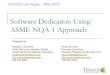 Software Dedication Using ASME NQA-1 Approach - EFCOG Main Page