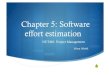 Chapter 5: Software effort estimation - Net 481