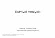 Survival Analysis - MIT - Massachusetts Institute of Technology