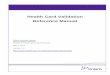Health Card Validation Reference Manual - Ministry of Health and