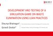 DEVELOPMENT AND TESTING OF A SIMULATION GAME ON · PDF file 2021. 7. 16. · Presentación Presentación Presentación Templates and cards Presentación The design sheet has information