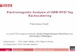 Electromagnetic Analysis of UWB RFID Tag Backscattering ... fine...Francesco Guidi Seminari fine II anno, XXV ciclo page 20 ! Conference Papers F. Guidi, D. Dardari C.Roblin and A
