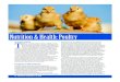 Nutrition & Health: Poultry Library... · 2020. 12. 2. · formulation of most poultry diets. An interesting scenario has occurred with broilers over the last 20 years or so, and