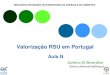 Valorização RSU em Portugal - ULisboa · Biogás e compostagem Valorlis Energia da biomassa. 21 Biogás + Compostagem Suldouro Energia da biomassa. 22 Tratolixo. 23 ALGAR Digestor-Under