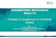 ENGINEERING MECHANICS BAA1113ocw.ump.edu.my/pluginfile.php/17177/mod_resource/content... · 2017. 10. 20. · Chapter Description • Aims –To explain the Equilibrium ... –Able