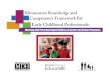 Minnesota's Knowledge and Competency Framework for Early Childhood Professionals ... · 2018. 5. 8. · preschool age children, and one for family child care providers. We greatly