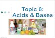 Topic 8: Acids & Bases - Weeblylorenowicz.weebly.com/uploads/4/6/1/6/4616010/sch4u7... · 2018. 10. 14. · 2 Acids and Bases The concepts acids and bases were loosely defined as