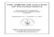 THE AMERICAN COLLEGE OF PSYCHIATRISTS...exam. Members of the PRITE Editorial Board write the items. Each item is reviewed by members of the Editorial Board on the basis of (1) educational