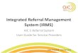 Integrated Referral Management System (IRMS)