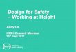 Design for Safety – Working at Height