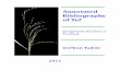 Annotated Bibliography of Tef - Institute of Plant Sciences