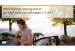 Data Volume Management on SAP Solution Manager 7.2 SP1