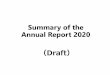 Summary of the Annual Report 2020 - 警察庁