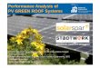 Performance Analysis of PV GREEN ROOF Systems