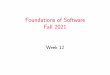 Foundations of Software Fall 2021