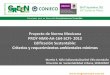 Proyecto de Norma Mexicana PROY-NMX-AA-164-SCFI- 2012 
