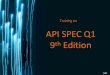 Training on API SPEC Q1 9th Edition - eabhigyan.com