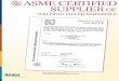 ASME CERTIFIED SUPPLIER OF - Airgas