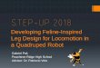 Feline inspired leg design for locomotion in a quadruped robot