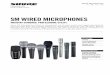 SM WIRED MICROPHONES - Shure